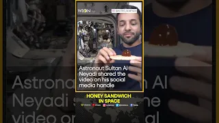 UAE Astronaut shares video of having honey sandwich in space