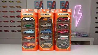 Unboxing/Review: 2023 Matchbox 5-Packs – Warn Industries, MBX European Highways & Dirty Mudders