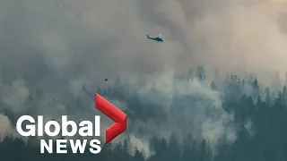 BC crews battle Nk'Mip Creek Fire, as over 250 wildfires still burn in province