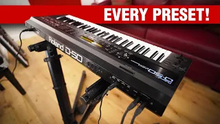 Roland D-50 Synthesizer: Every Preset!