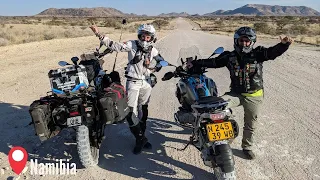 Meeting With Namibian Riders Life is Full of Adventure.  - EP. 128