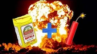 Нереальный взрыв муки|Unreal explosion of flour