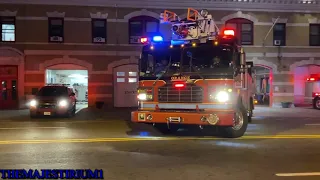 "EPIC EVERYONE GOES" COMPILATION OF FIRE DEPARTMENTS RESPONDING FROM QUARTERS IN N.Y. & N.J.  02