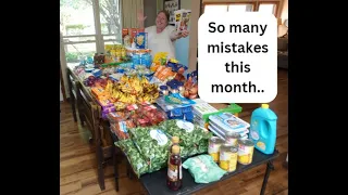 NOT a Good Start! Once-a-Month Grocery Haul for Our LARGE FAMILY