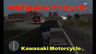 Philippine Tricycle / Kawasaki Brutus Motorcycle with Sidecar