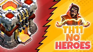 TH11 No HEROES Attack Strategy | TH11 Blizzard Dragons | CLASH OF CLANS