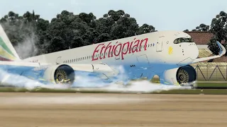 😱A350 Emergency Belly Landing