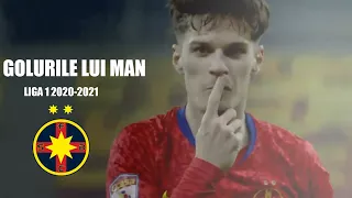 14 goluri pentru 13 milioane de euro! Toate reușitele lui Dennis Man pentru FCSB în Liga 1, 2020/21