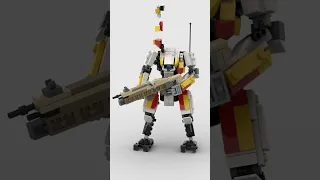 LEGO Mech: Big Gun Robot 🤖 Satisfying Building Animation #shorts #legomech #legomoc