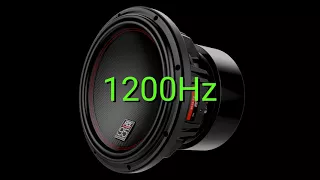 Tone frequency 1200Hz. Test your hearing! speakers/headphones/subwoofer