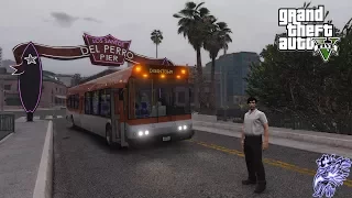 Día 1 | ¡Muchos Nervios en mi Primer Día de Trabajo! | Línea Del Perro | Grand Theft Auto V 🚌