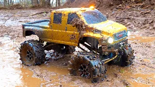 DEEP MUDDY OVERKiLL SWAMP Fantasy 4x4 Mega MUCK TRUCK - LiFTED  ELECTRiC GMC TopKick | RC ADVENTURES