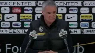 Juventus - Chievo Conferenza stampa di Ranieri 1 Parte