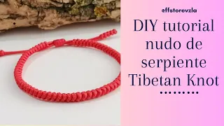 tutorial facil nudo de serpiente o tibetan knot macrame