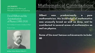 Life of David Hilbert (Mathematician)➗➕🔢