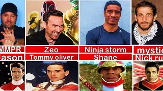 All Red Power Rangers Then And Now…