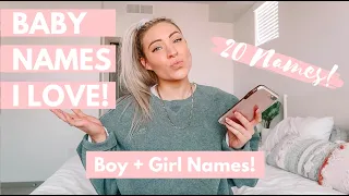 Baby Names I Love But Won't Be Using | 20 Boy + Girl Names