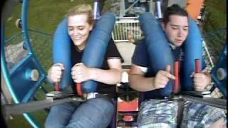 Brandy and Corey on the Sling Shot at Darien Lake