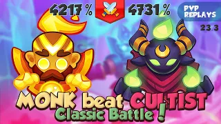 MONK (4217%) is still Better Than Cultist (4731%) | PVP Rush Royale