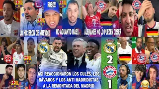 ASÍ REACCIONARON LOS CULÉS , BÁVAROS Y ANTIS A LA REMONTADA DEL REAL MADRID 2-1 BAYERN CON JOSELU