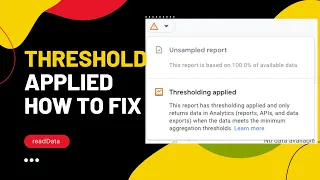 thresholding applied Google Analytics 4