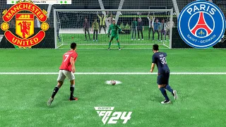 FIFA 24 Volta Football | Ronaldo vs Messi | Manchester United vs PSG | Penalty Shootout - PS5