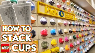 LEGO Store Pick a Brick Haul! How to Stack Cups & Feel for Minifigures