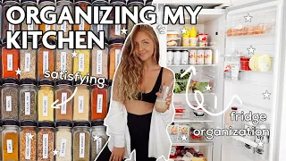 EXTREME KITCHEN ORGANIZATION (haul, spice drawer, SATISFYING DIY makeover + hacks!) 2022