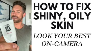 How To Fix Oily Face Skin LOOK YOUR BEST ON CAMERA #shorts