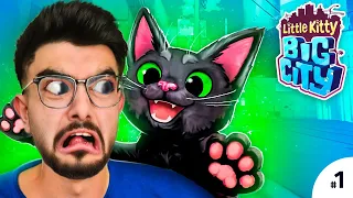 قطتي جوعانه 🐈😭 محاكي حياة القطط | little kitty big city