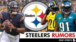 HOT Steelers Rumors: Justin Fields Trade Buzz HEATING UP! + Cut Patrick Peterson? Sign Fletcher Cox?