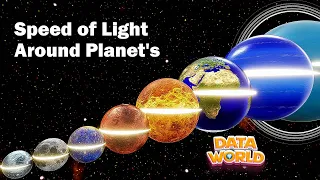 Solar System - Speed of Light Around Planet's Surface and Comparison Orbits/sec
