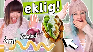 Die ekligsten BUBBLE WAFFELN Kombinationen 🤢 Wer traut sich? | ViktoriaSarina