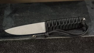 Making a Cord-Wrapped Tactical Knife - Simple Knife for Beginning Knife Makers