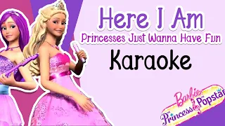 Here I am / Princesses Just Wanna Have Fun -  Karaoke Instrumental (Barbie Princess & The Popstar)