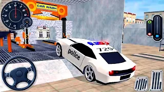 Police Car Wash Service 3D - Police Station Car Parking Simulator - Android GamePlay #1