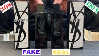 Fake vs Real Yves Saint Laurent MYSLF Perfume
