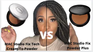 MAC STUDIO FIX POWDER PLUS VS MAC STUDIO FIX TECH CREAM-TO-POWDER