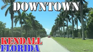 Kendall - Florida - Miami Suburb - 4K Downtown Drive