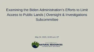 Oversight Hearing | Oversight & Investigations Subcommittee