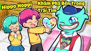 HIHA VÀ YUMMIE KHÁM PHÁ BÊN TRONG TIM CỦA HIPPO HOPPI*HIHA MINECRAFT HIPPO HOPPI 💙🎧😍