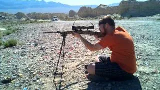 JP shooting a .22 250 Ruger w/ a Leupold 3-9x50 VX-3 Riflescope