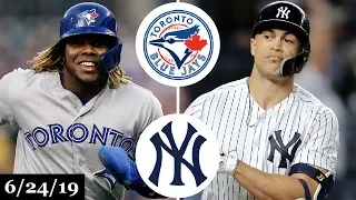Toronto Blue Jays vs New York Yankees - Full Game Highlights | June 24, 2019 | 2019 MLB Season