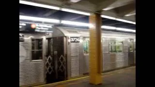 MTA NYC Subway (B) train (R32) leaving 145th St.