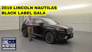 2019 LINCOLN NAUTILUS BLACK LABEL GALA THEME 19188T