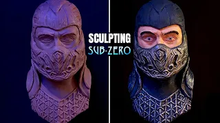 Sculpting Sub-Zero - Mortal Kombat 2021 - Clay Sculpture