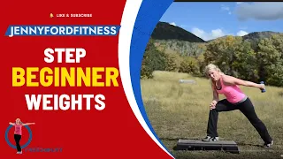 Step Aerobics and Weights | Aspen | Dumbbell/Hand-Weights Strength Training | 48 Min | JENNY FORD