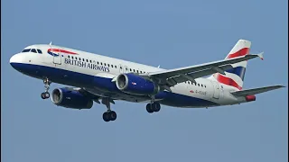 London Gatwick (LGW) plane spotting at runway 08R British Airways A321 ---- CLIP