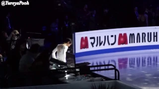 Yuzuru Hanyu fancam getting ready for gala 2nd April @Helsinki2017