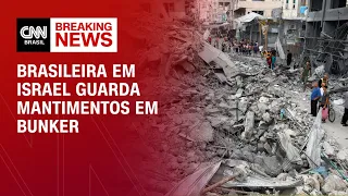 Brasileira em Israel guarda mantimentos em bunker | CNN PRIME TIME